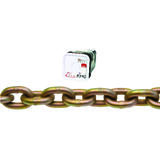 Campbell Chain 1/4 in. Oval Link Carbon Steel Transport Chain Gold 1/4 in. Dia. x 65 ft. L