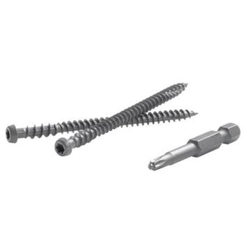 FastenMaster TrapEase 2-1/2 in. L Torx TTAP Star Zinc Carbon Steel Composite Deck Screws 350