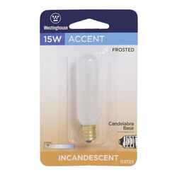 Westinghouse 15 watts T6.5 Incandescent Bulb 89 lumens Warm White 1 pk Tubular