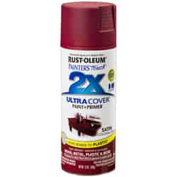 Rust-Oleum Painter's Touch Ultra Cover Satin Spray Paint Colonial Red 12 oz.