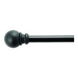 Kenney Brass Chelsea Cafe Rod 40 in. L Black