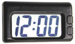 Custom Accessories Jumbo Quartz Clock 1 pk Conveniently sized to fit anywhere in your vehicle Bla