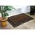 GrassWorx Wrought Iron Stems and Leaves Style Brown Polyethylene/Rubber Nonslip Door Mat 36 in.