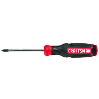 Craftsman 3 in. Phillips #1 Screwdriver Steel Black/Red 1 pc.