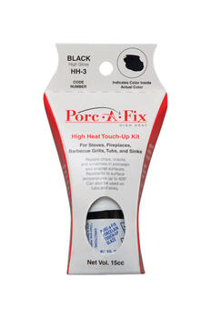 Porc-A-Fix Porcelain Black Touch-Up Glaze 15 cc