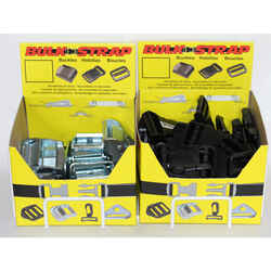 Bulk-Strap 1.3 in. L Black Cargo Strap Snap Buckle 70 lb. 200