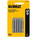 DeWalt 2 in. L 1/4 in. 5 pc. Power Screwdriver Bit Heat-Treated Steel