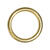 Baron Jumbo Silver Solid Brass 1-1/8 in. L Ring 1 pk Polished Brass