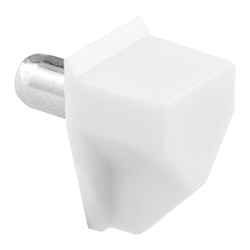 Prime-Line White Plastic Shelf Support Peg 5 mm Ga. .625 in. L