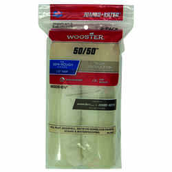 Wooster 50/50 Lambswool Polyester 6-1/2 in. W X 1/2 in. S Paint Roller Cover 2 pk