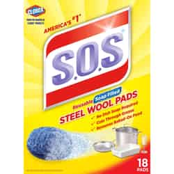 S.O.S. Heavy Duty Steel Wool Pads For Multi-Purpose 18 pk