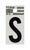 Hy-Ko Reflective Black S Letter Self-Adhesive Vinyl 1 in.