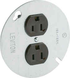 Leviton 15 amps 125 volt Brown Outlet 5-15R 1 pk
