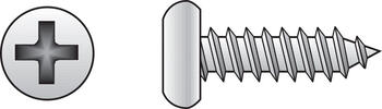 HILLMAN 10 x 3 in. L Phillips Pan Head Sheet Metal Screws 50 per box Stainless Steel