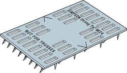 Simpson Strong-Tie 2 in. L x 4 in. H x 0.4 in. W Galvanized Mending Plate Steel