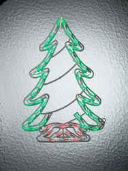 Celebrations LED Tree Silhouette Plastic 1 each White
