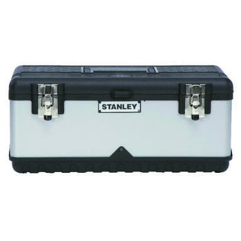 Stanley 19 in. 11 in. W x 8 in. H Tool Box Metal/Plastic Black