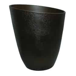 Southern Patio 12.75 in. W Chocolate Resin Midway Planter