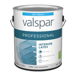 Valspar Professional Flat Basic White Paint Interior 1 gal