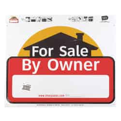 Hy-Ko English For Sale by Owner 20 in. H x 24 in. W Plastic Sign