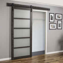 Renin 36 in. W x 84 in. H Pavilion Barn Door