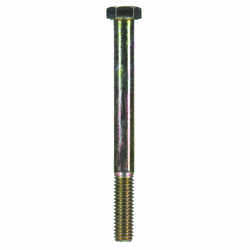 HILLMAN 3/8 in. Dia. x 4 in. L Heat Treated Yellow Dichromate Hex Head Cap Screw 50 box
