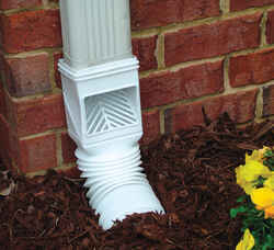 Amerimax 12.75 in. H X 4.625 in. W X 4.625 in. L White Vinyl K Downspout Connector