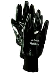 Handmaster Men's Indoor/Outdoor Neoprene Coated Gloves One Size Fits All Black