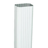 Amerimax 2 in. H X 3 in. W X 120 in. L White Aluminum K Downspout