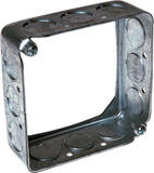 Raco Square Box Extension Gray Steel 4 in.
