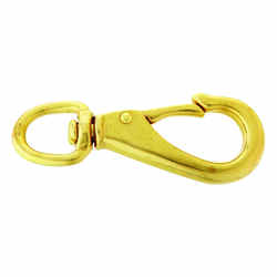 Campbell Chain 3/4 in. Dia. x 4-1/2 in. L Polished Bronze Quick Snap 140 lb.