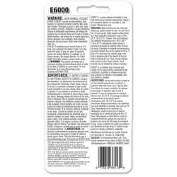 E6000 Craft Industrial Strength High Strength Liquid All-Purpose Adhesive 2 oz