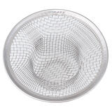 Whedon Drain Protector 2.8 in. Chrome Stainless Steel/Mesh Round Bathtub Hair Catcher