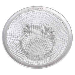 Whedon Drain Protector 2.8 in. Chrome Stainless Steel/Mesh Round Bathtub Hair Catcher
