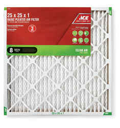 Ace 25 in. W X 25 in. H X 1 in. D Cotton 8 MERV Pleated Air Filter