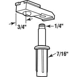 Prime-Line White Nylon Pivot Set 1 pk