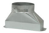 Deflect-O 4 in. Dia. x 10 in. L Galvanized Steel Duct