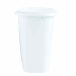 Rubbermaid 6 qt. White Oval Wastebasket