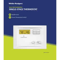 White Rodgers Heating and Cooling Touch Screen Single Pole Thermostat