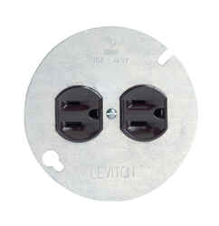 Leviton 15 amps 125 volt Brown Outlet 5-15R 1 pk