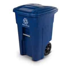 Toter 48 gal Polyethylene Wheeled Recycling Bin Lid Included