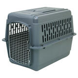 Petmate Plastic Pet Kennel Dark Gray 27 in. H