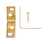 Ace 1-1/2 in. H x 2.75 in. W x 1-1/2 in. D Brass Corner Brace Inside