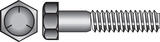 HILLMAN 7/16 in. Dia. x 4 in. L Heat Treated Zinc Steel Hex Head Cap Screw 25 box