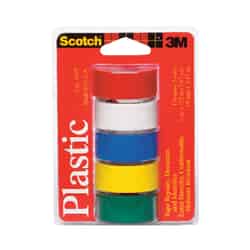 Scotch Assorted 125 in. L X 3/4 in. W Plastic Tape