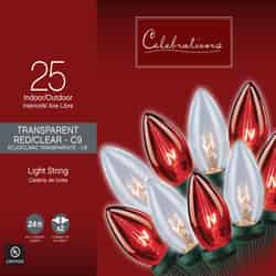 Celebrations C9 Multi-color 25 ct String Christmas Lights 24 ft.