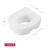 Delta White Elevated Toilet Seat Plastic 5 in. H x 11-3/4 in. L