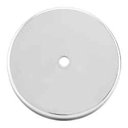 Master Magnetics .283 in. Ceramic 16 lb. pull 3.4 MGOe Round Base Magnet 1 pc. Silver