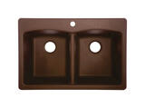 Franke Composite Granite Dual Mount 33 in. W x 22 in. L Kitchen Sink Mocha