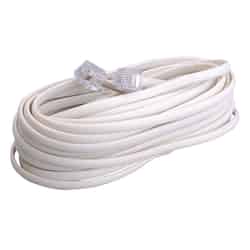 Monster Cable 25 ft. L Modular Telephone Line Cable Ivory
